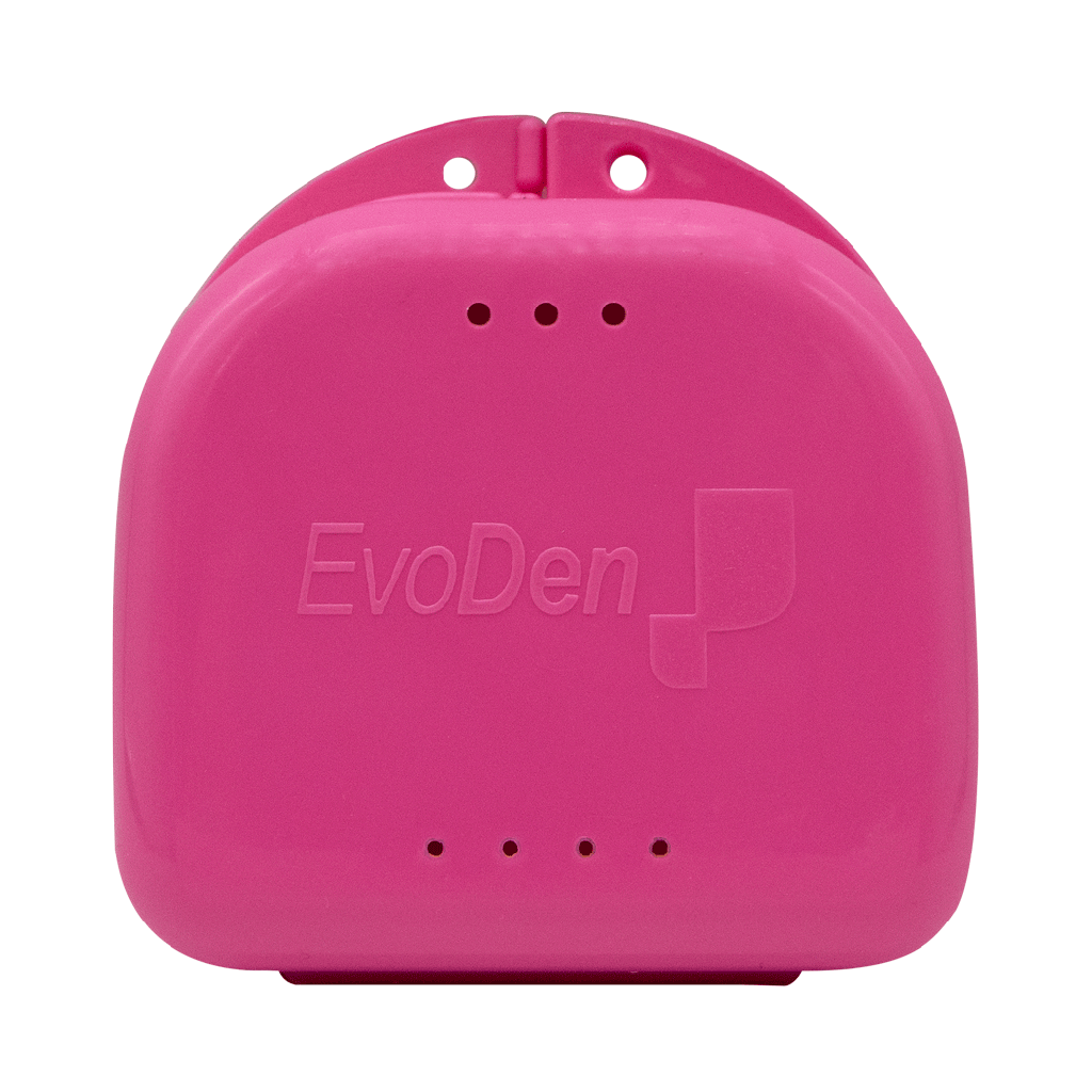 Caja para placas/ortodoncia/dentadura, caja x 14u de colores surtidos. EVODEN