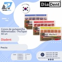 Conos de Gutapercha para Dia-ProT -Protaper - caja x 60u. - Diadent