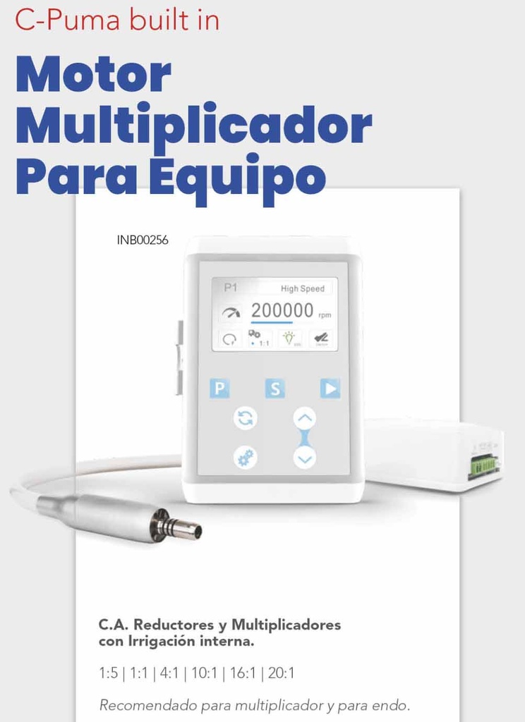MOTOR - Fisiodispenser +  Contra Ángulo 20:1  Luz LED - Coxo