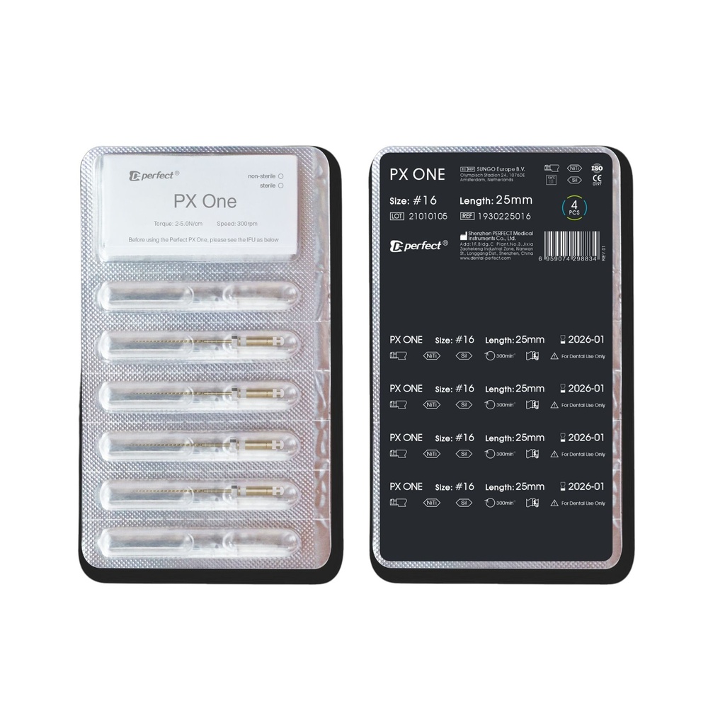 Limas mecanizada  PX One x 4  de 25mm - Perfect