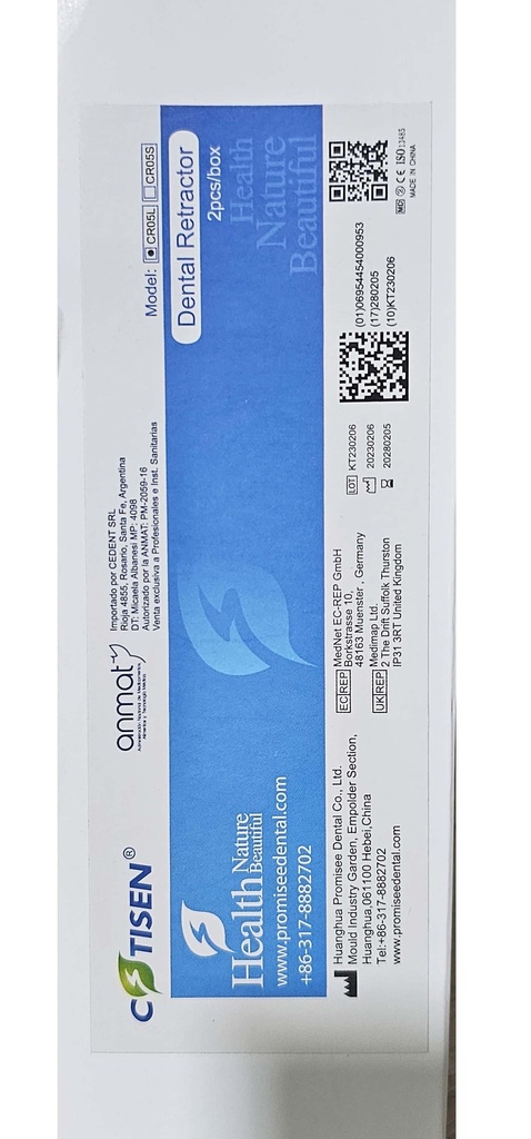 Abrebocas - separador plastico c/ protector de lengua - LARGO X2 un. - Easydent
