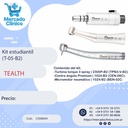 
Kit Estudiantes (T-05-B2) - Turbina Push 3 spray + Contra ángulo Push + Micromotor Neumático - TEALTH