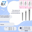 Postes de metal Intraradicular - REFORPOST pin- x 5 unidades - Angelus