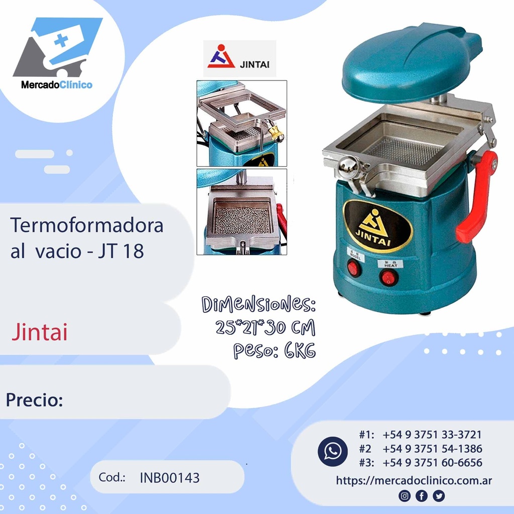 Termoformadora  al  vacio  - JT 18 - Jintai