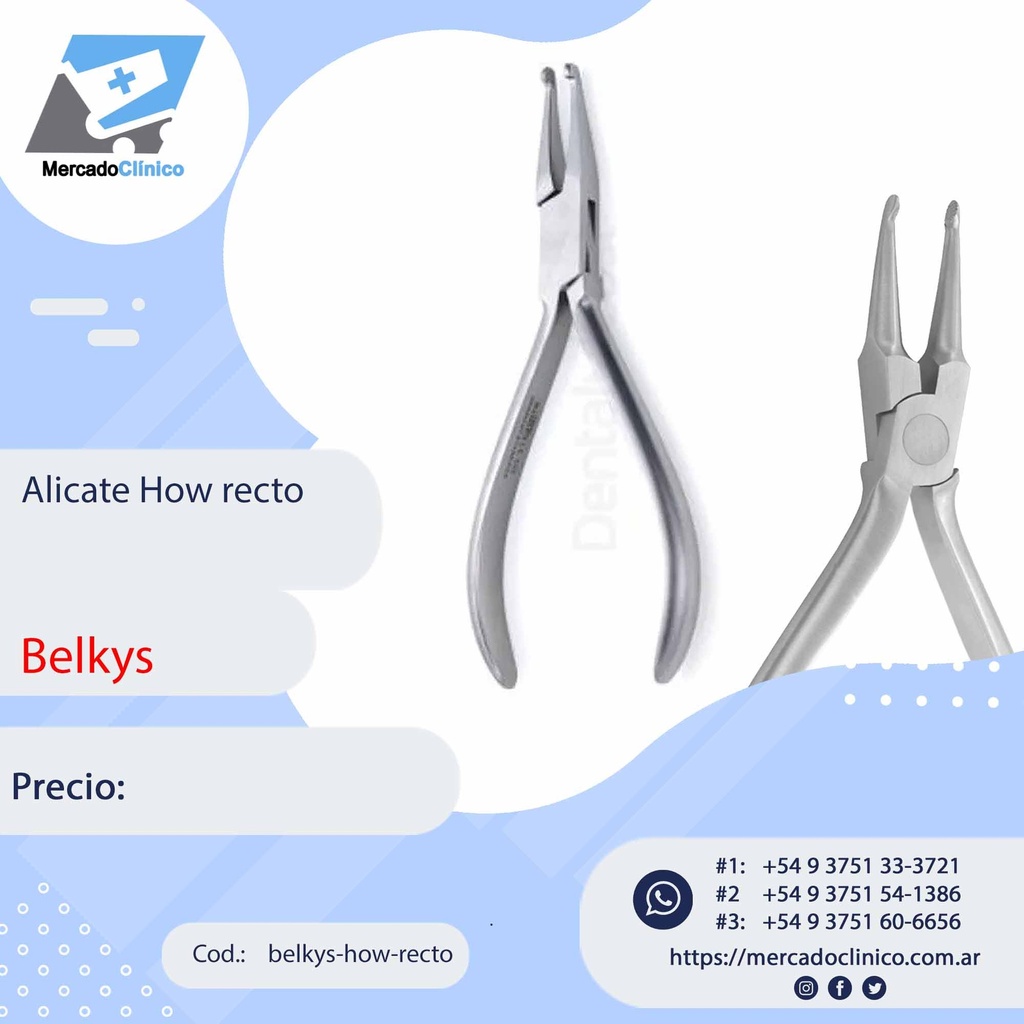 Alicate How recto - Belkys