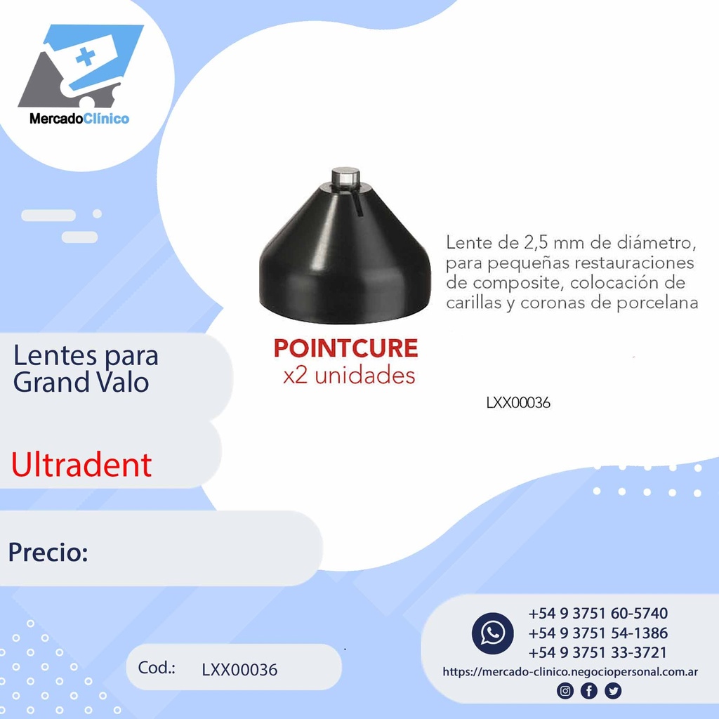 Lentes para Grand Valo - Pointcure - Ultradent