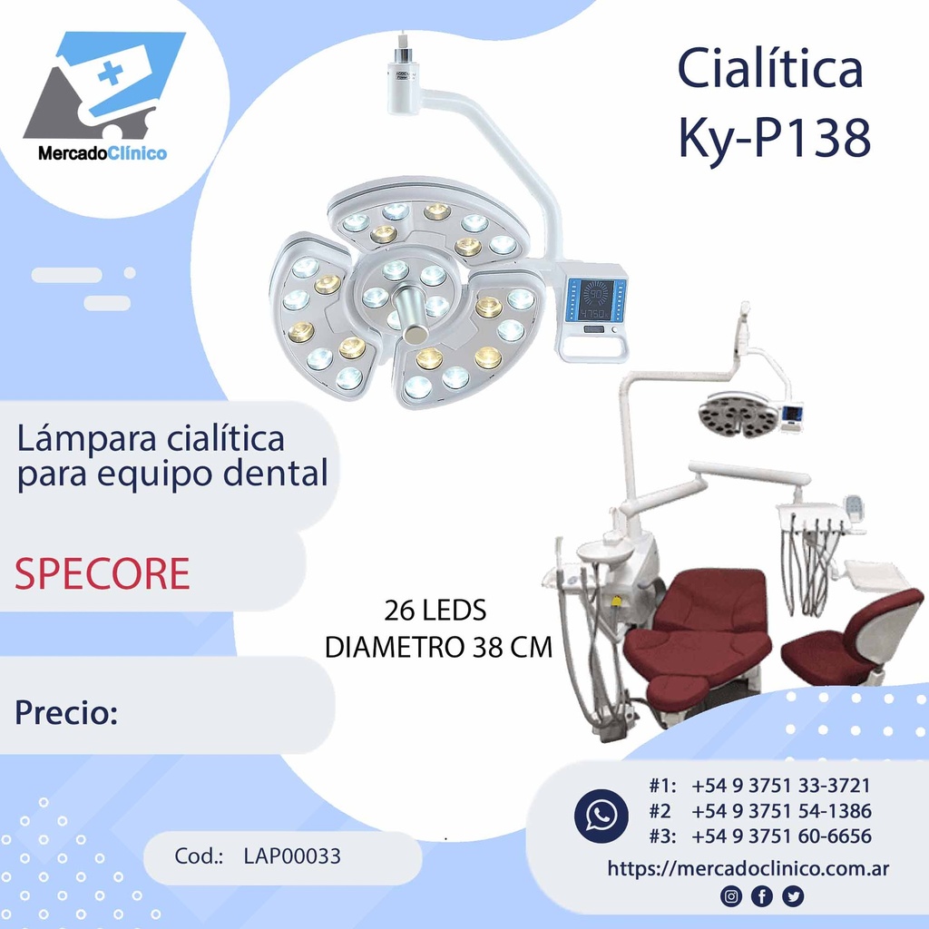 Foco / Lámpara cialítica para equipos - Ky-P138 - Specore