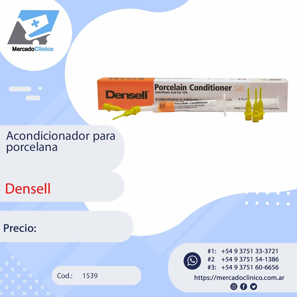 Acondicionador para porcelana - Densell