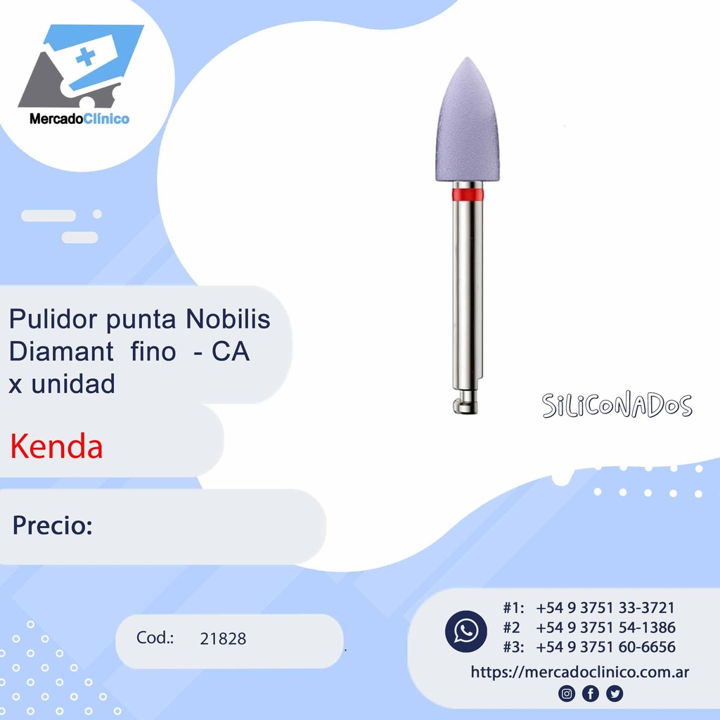 Kit Pulidor punta Noblis Diamant Fino- CA x 1 unidad - Kenda