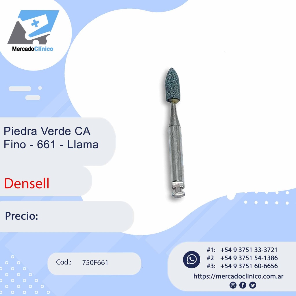 Piedra Verde CA Fino - 661 - Llama - x unidad - Densell