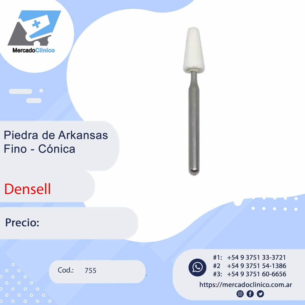 Piedra Arkansas Fino - Cónica - 755 - Densell