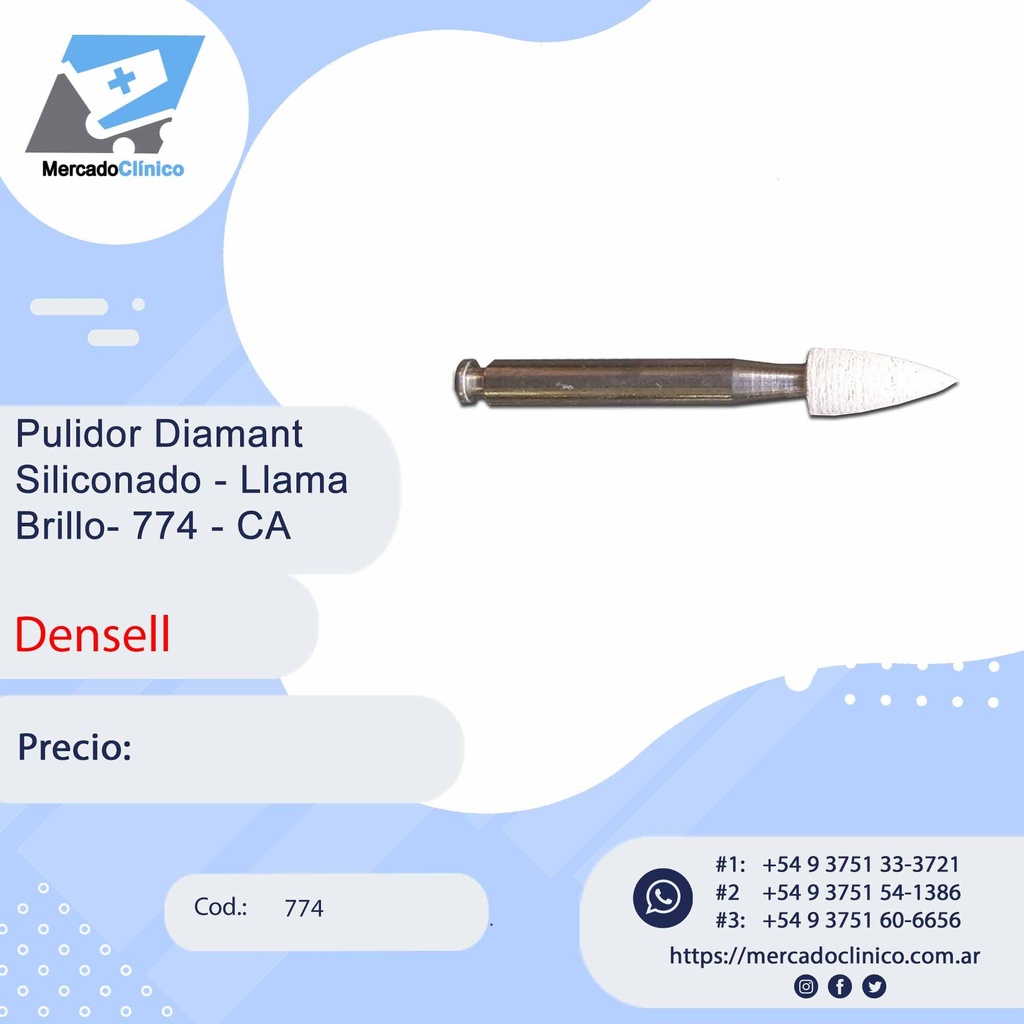 Pulidor Diamant  Siliconado - Llama  Brillo - 774 - CA  - Densell