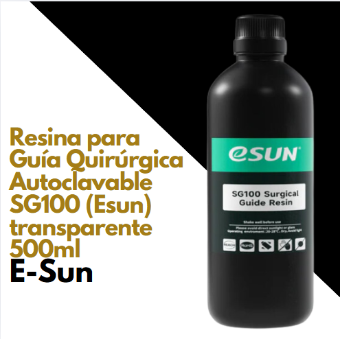 Resina para Guía Quirúrgica Autoclavable SG100 (Esun) transparente 500ml