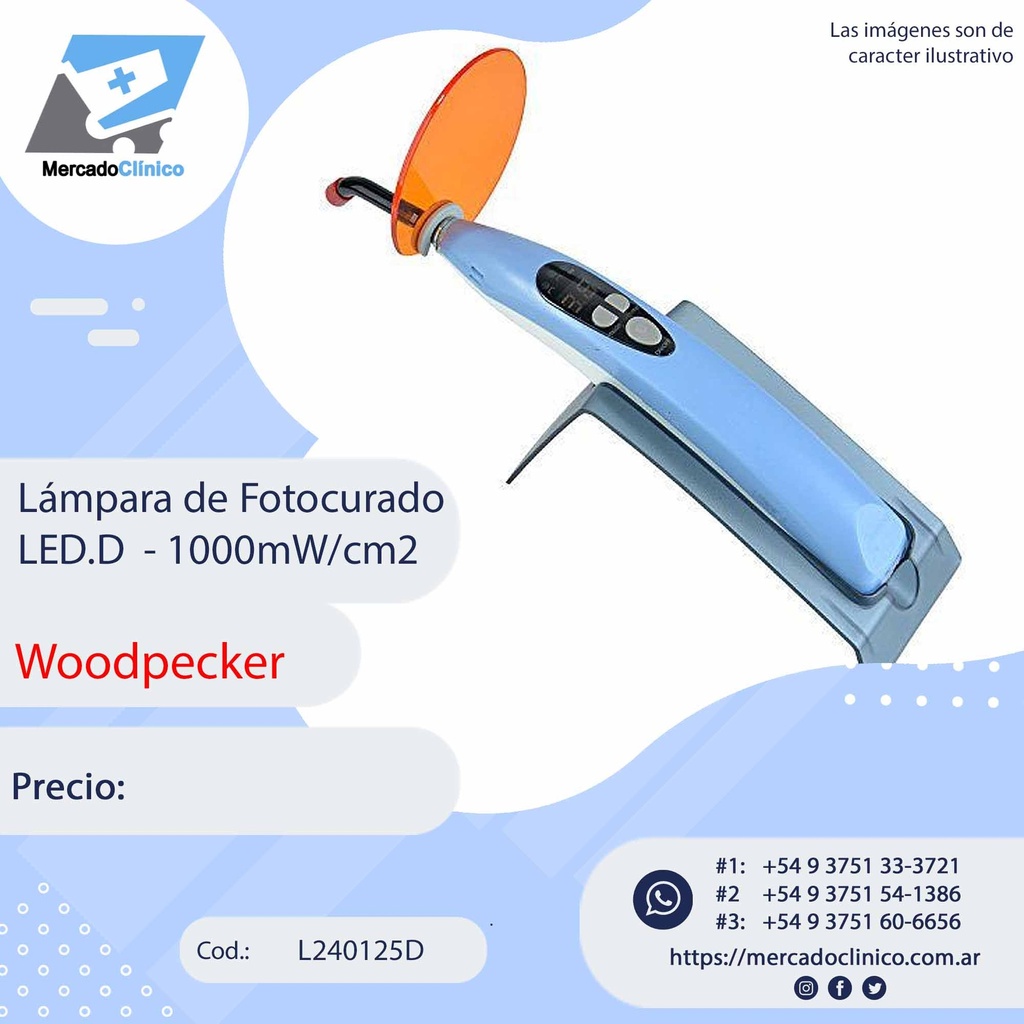 Lámpara Led-D  / Fotocurado - Woodpecker