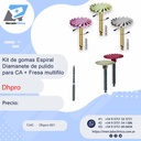 Kit de gomas Espiral Diamanete de pulido para CA + Fresa multifilo - PRO