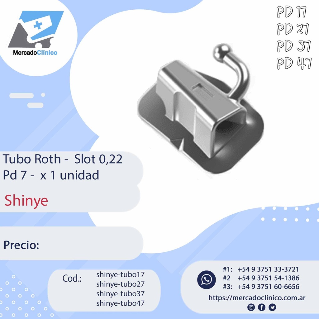 Tubo Roth - 0,22 - Pd 7 - X 1 Unidad - Shinye