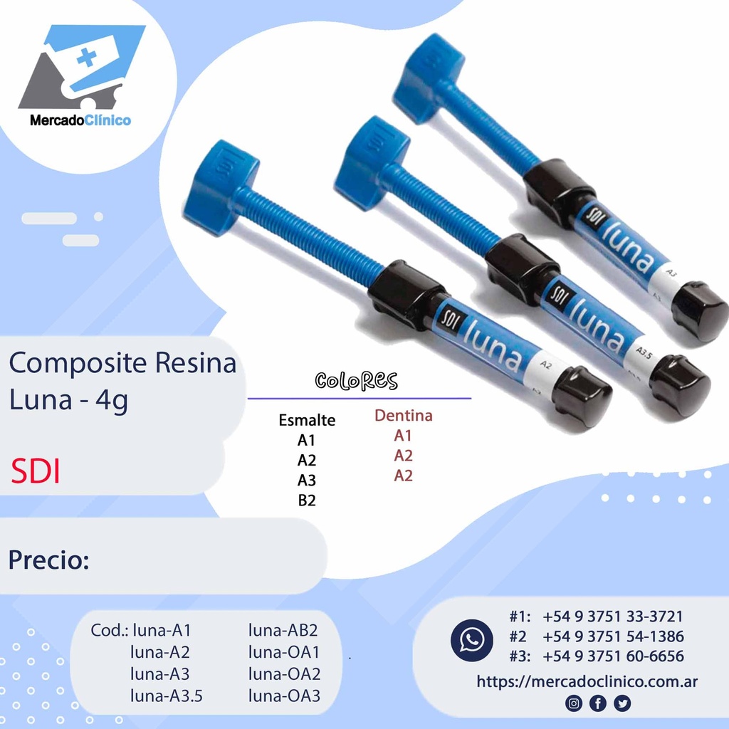 Composite Luna - resina nanohíbrida - SDI
