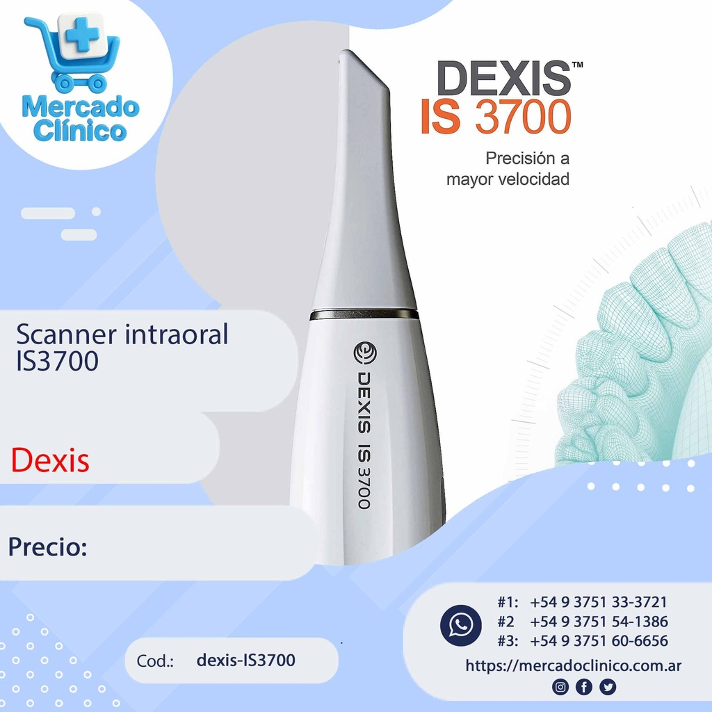 Escaner / Scanner intraoral  IS 3700 - Dexis