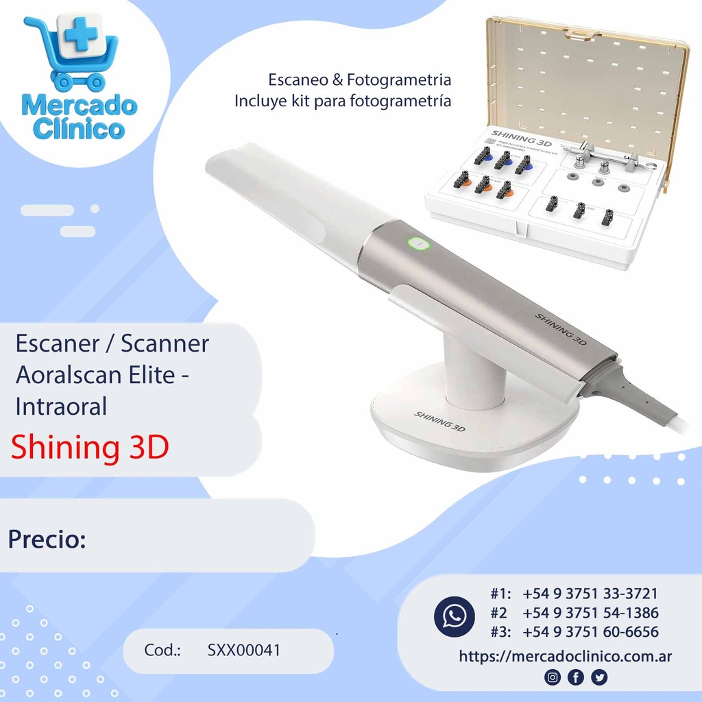 Escaner / Scanner Aoralscan Elite - Intraoral - Shining 3D