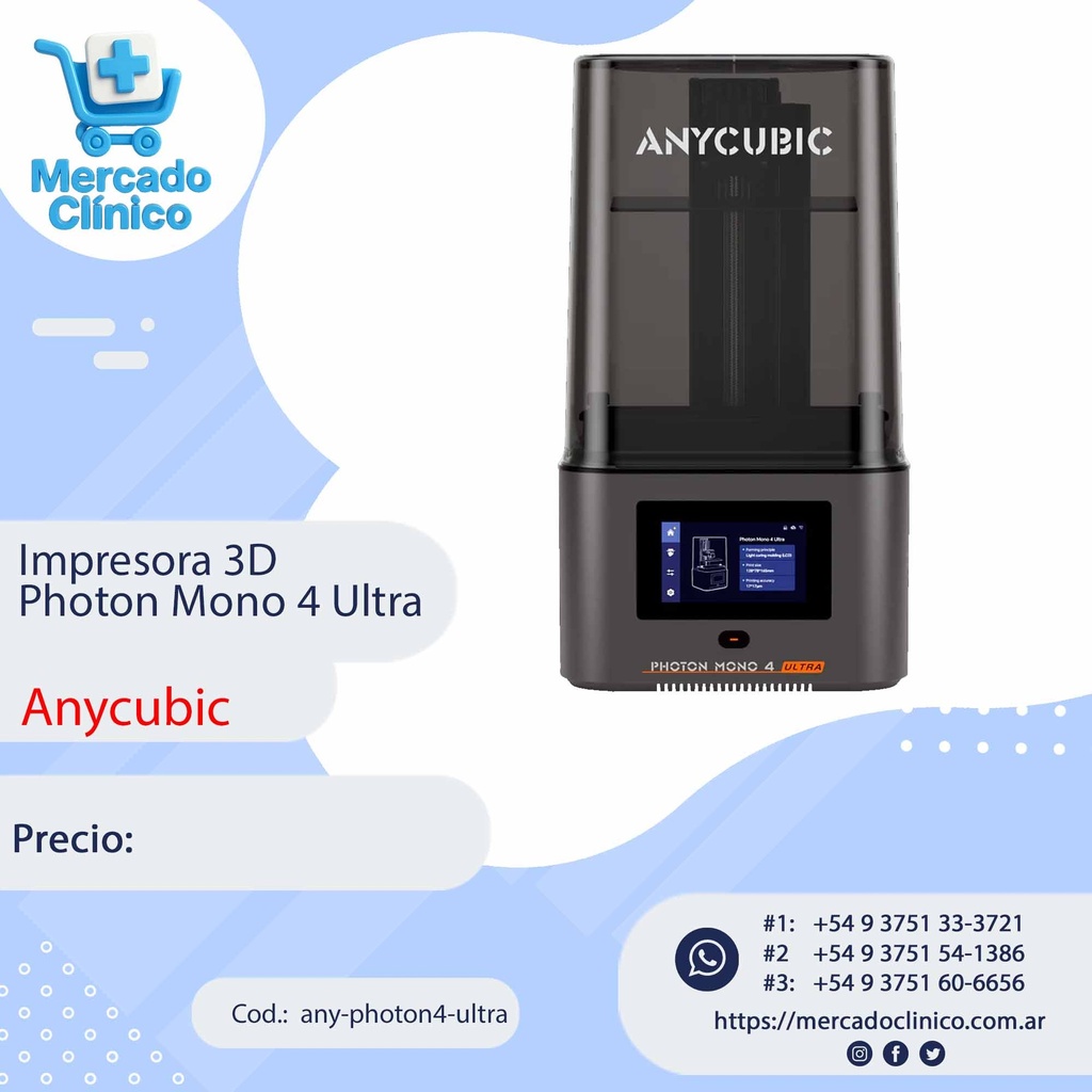 Impresora 3D Photon Mono 4 ULTRA - Anycubic