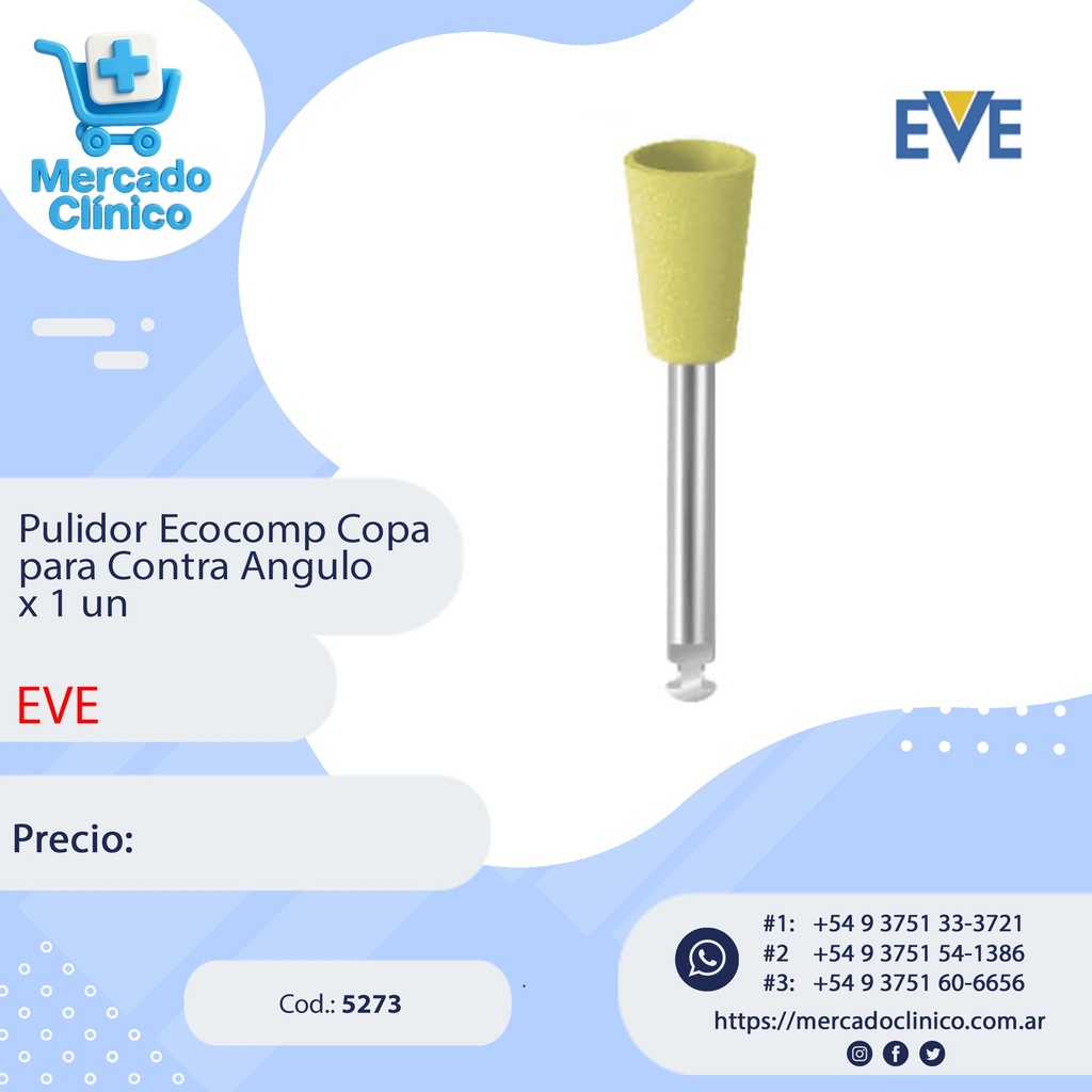 Pulidor Copa para Contra Ángulos-  x 1 un - EVE