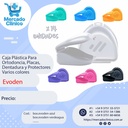 Caja Plástica Para  Ortodoncia, Placas,  Dentadura y Protectores Varios colores 14 unidades  - Evoden