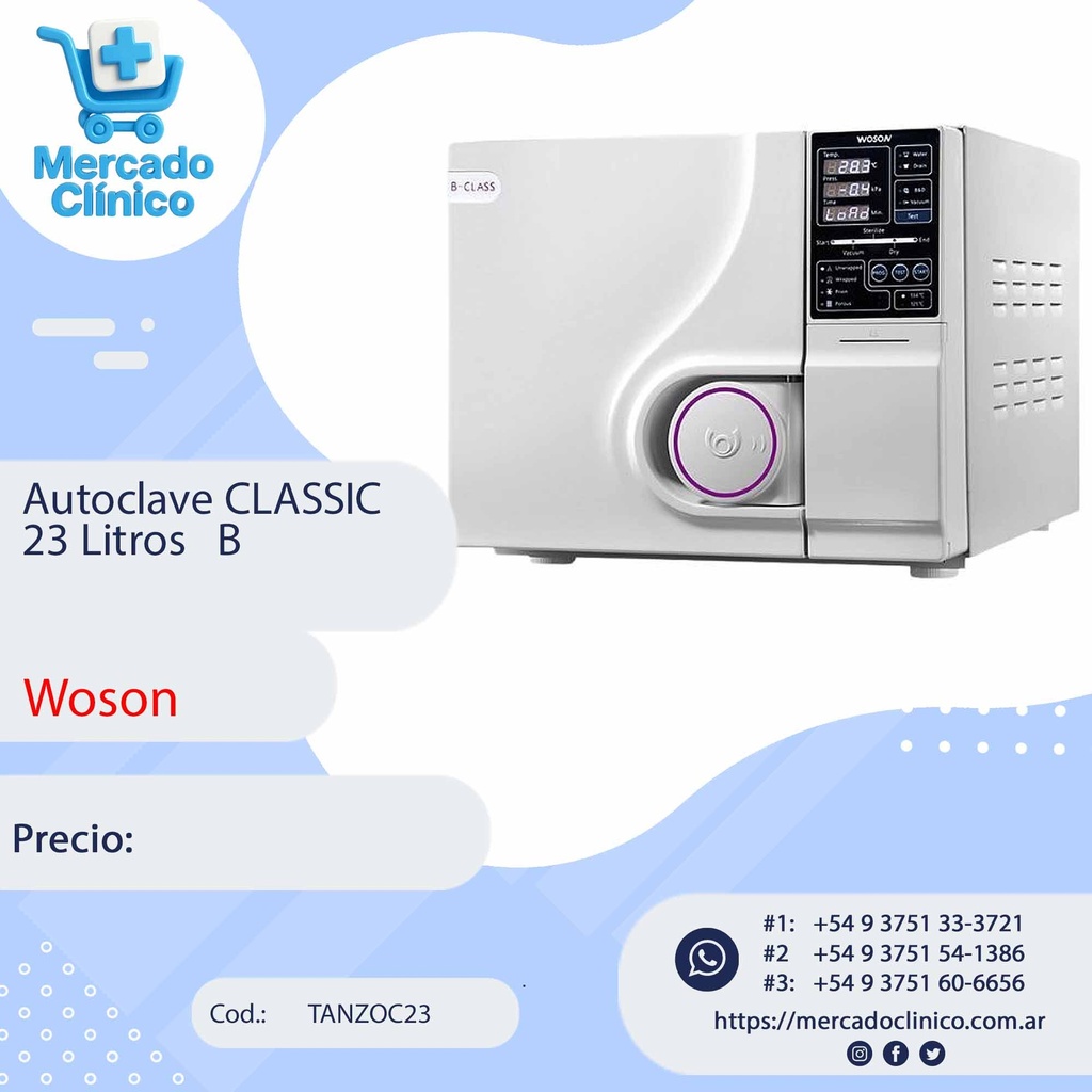 Autoclave CLASSIC 23LT B   - Woson