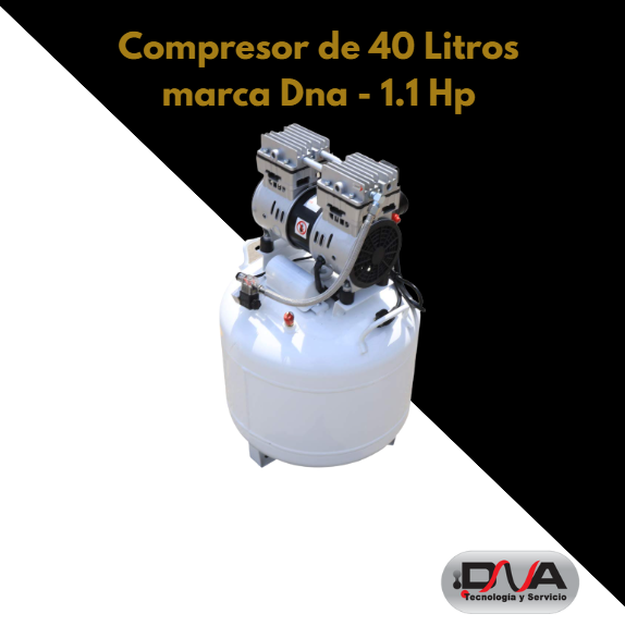 Compresor de 40 Litros - Marca DNA - 1.1 Hp