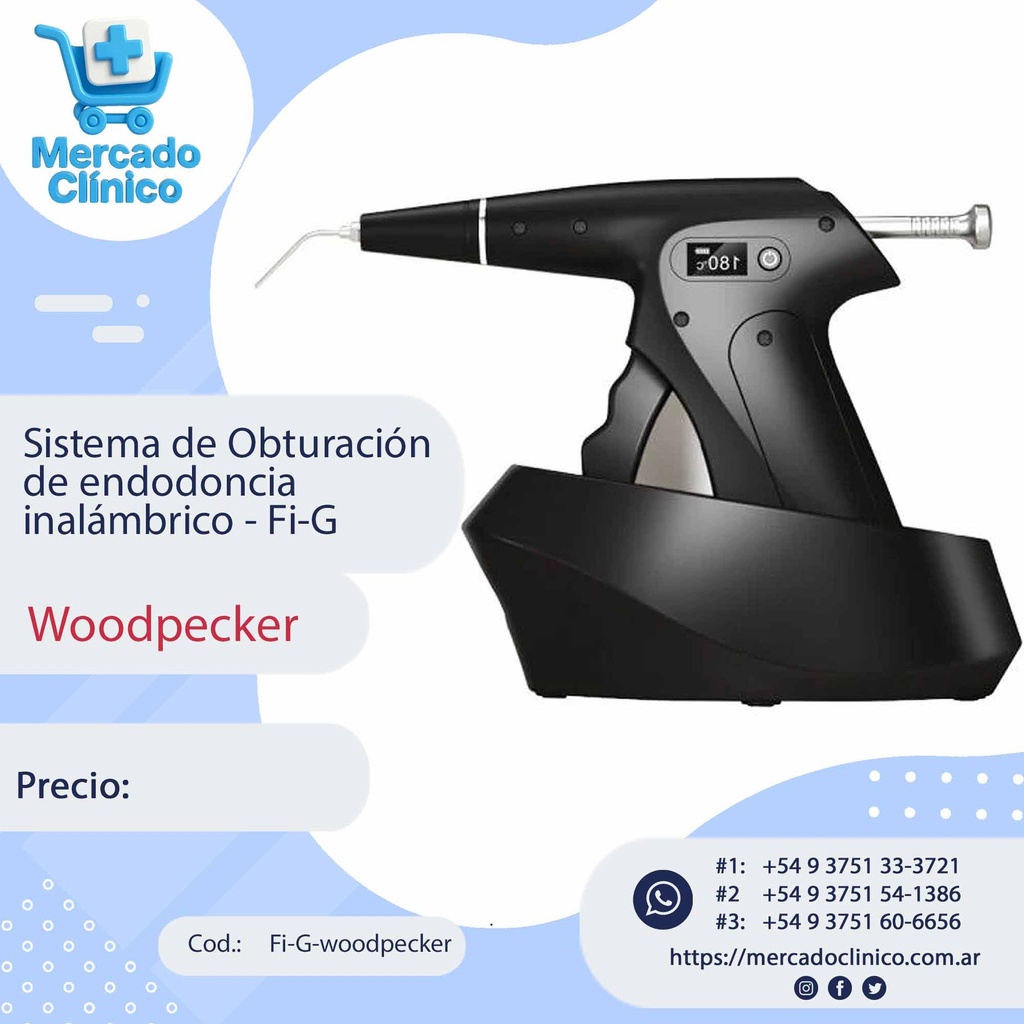 Sistema de Obturación / calentador de endodoncia  inalámbrico - Fi-G - Woodpecker