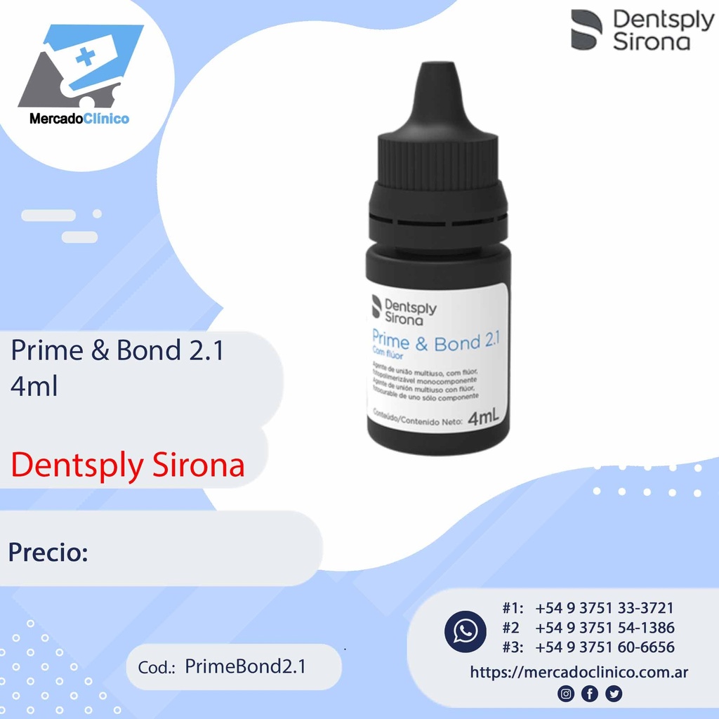 Ahesivo Prime & Bond 2.1 - Dentsply Sirona