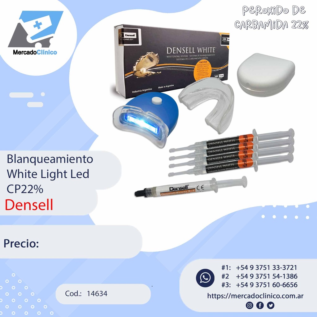 Blanqueamiento White Light Led - CP22% - Densell
