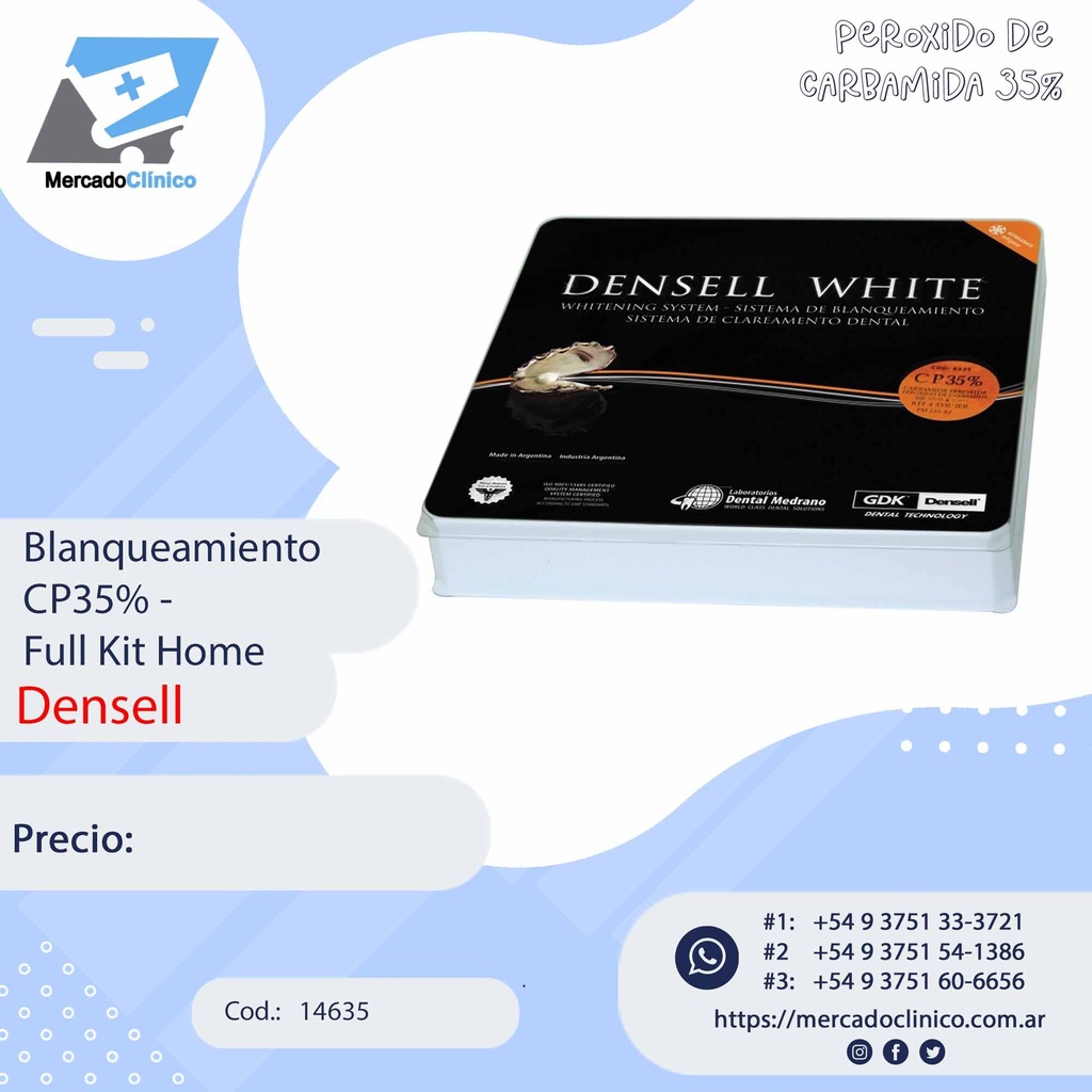 Blanqueamiento CP35%- Full Kit Home - Densell