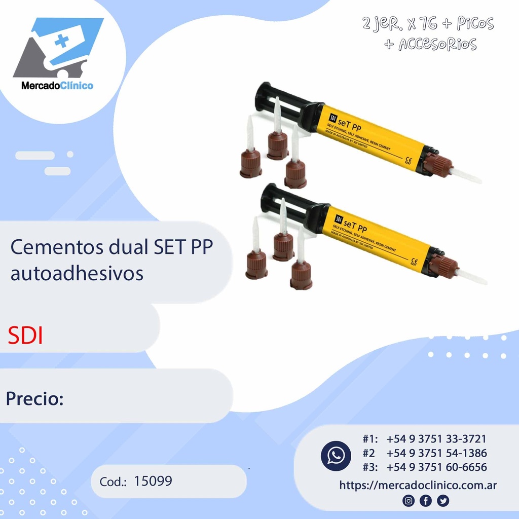 Cemento dual SET PP autoadhesivo - SDI
