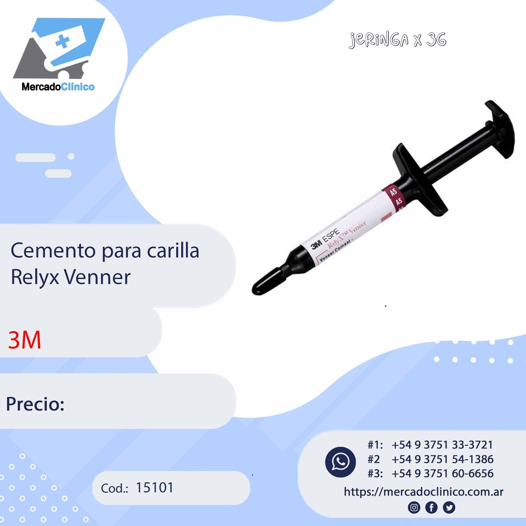 Cemento para carilla  Relyx Veneer - 3M