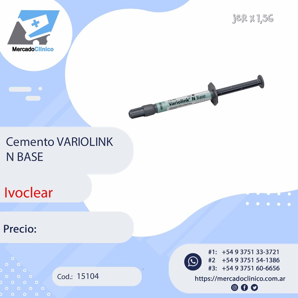 Cemento Variolink N Base - IVOCLEAR VIVADENT