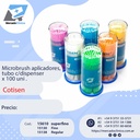 Microbrush aplicadores, tubo c/dispenser x 100 unidades cotisen