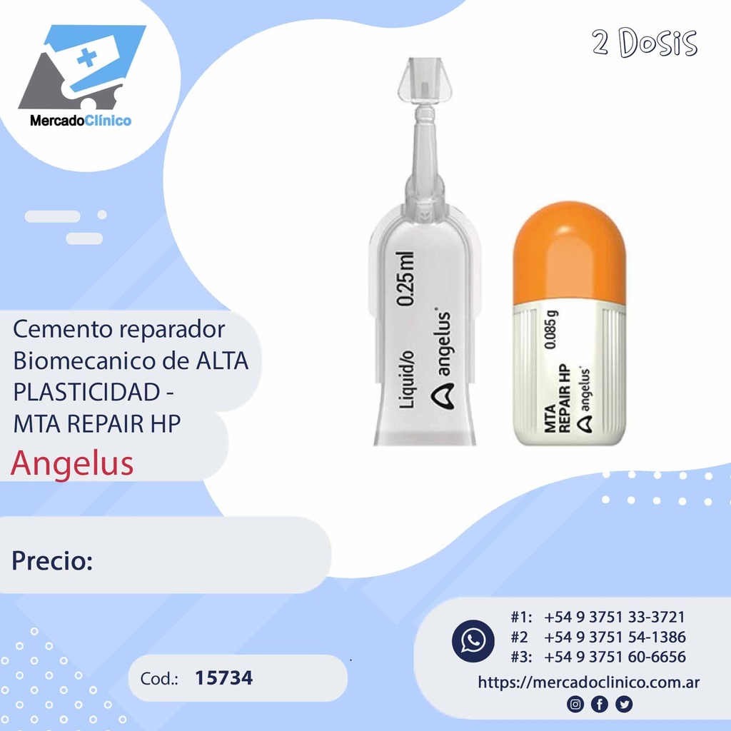 Cemento MTA REPAIR HP - biomecanico - ANGELUS
