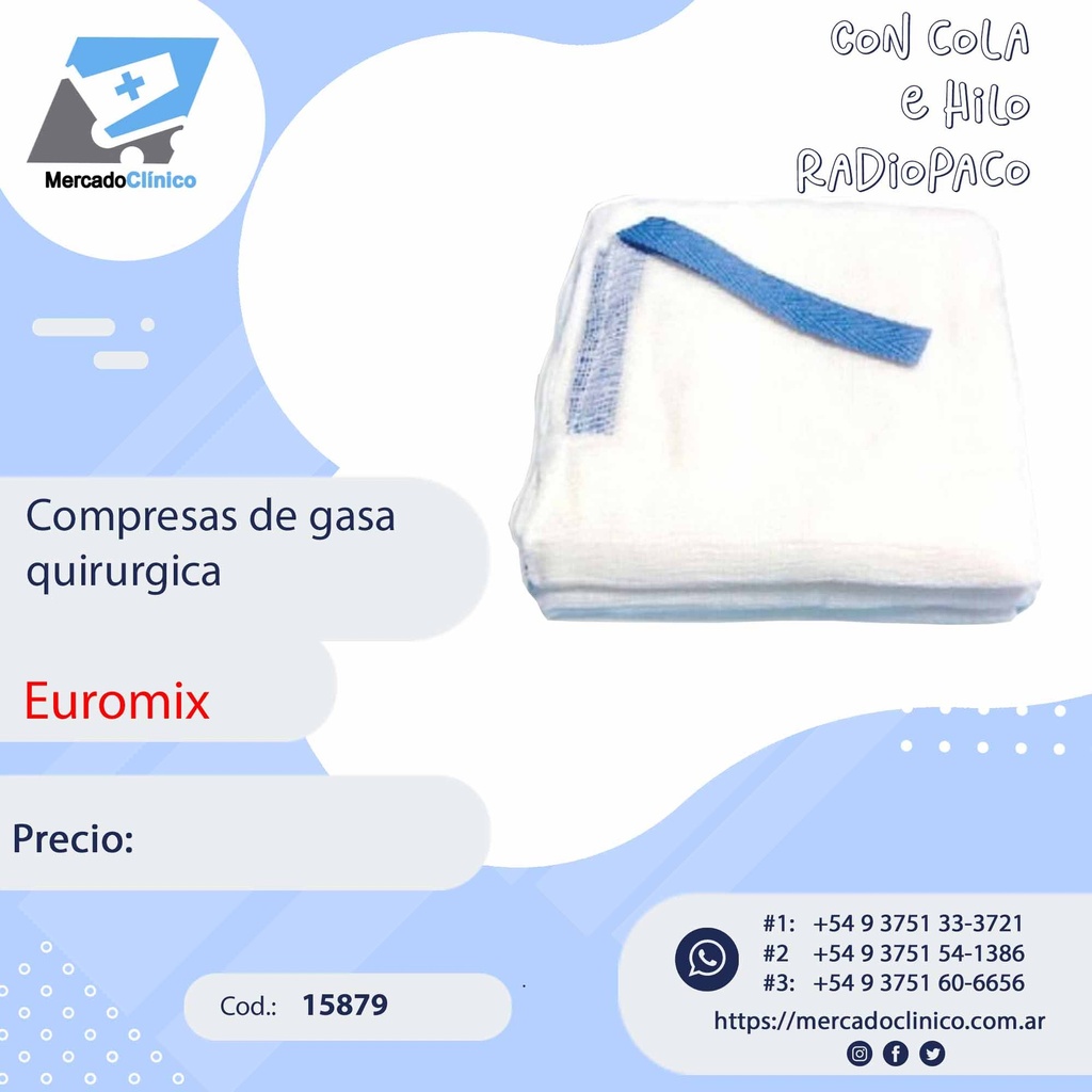 Compresa de gasa quirúrgica - EUROMIX