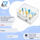 Kit 1899, pulidores siliconados p/ Composite (8formas) - JOTA