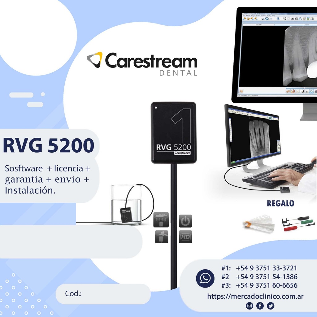 Radiovisógrafo CARESTREAM/  RVG CS5200