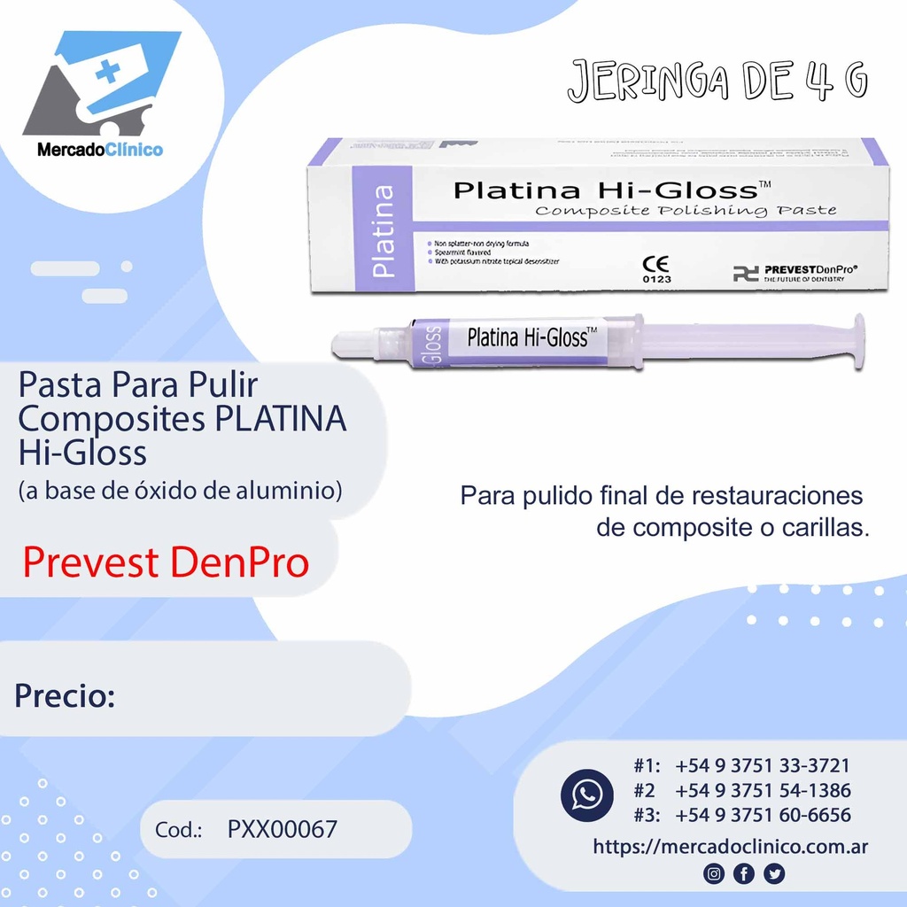 Pasta Para Pulir Composites Hi-Gloss (óxido de aluminio) - PREVEST