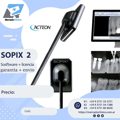 Radiovisógrafo / RVG / Sensor SOPIXSD - Acteón