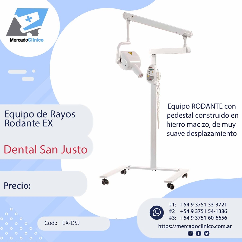 Equipo de Rayos RODANTE EX - Dental San Justo