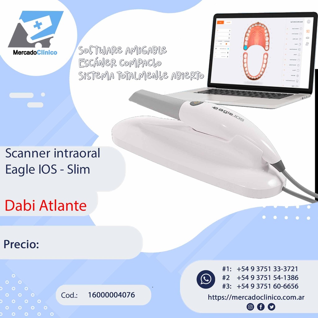 Escaner intraoral Eagle IOS - Slim - Dabi Atlante