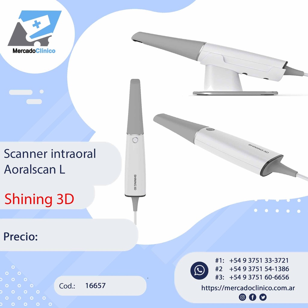 Escaner / Scanner intraoral Aoralscan L - Shining 3D