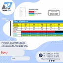 Piedras Diamantadas Cónica redondeada 856 - X 5 UNIDADES - Egeo /  Smdent