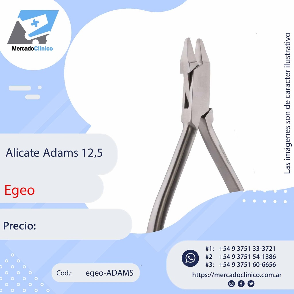 Alicate Adams 12,5 Egeo