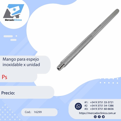 [16299] Mango para espejo inoxidable x unidad - PS
