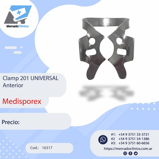[16317] Clamp 201 UNIVERSAL Anterior - Medisporex