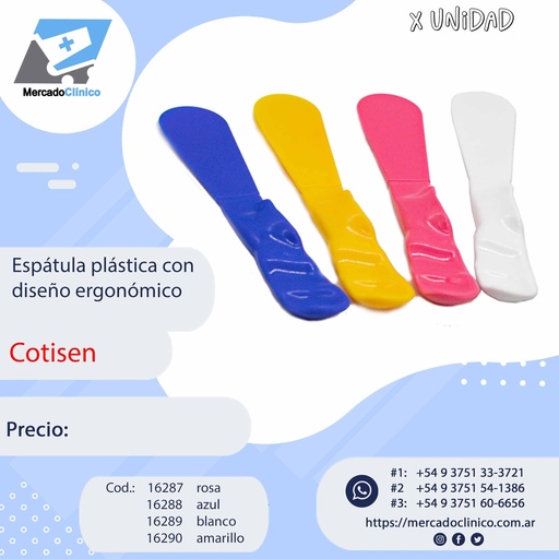 Espátula plástica con  diseño ergonómico - Cotisen